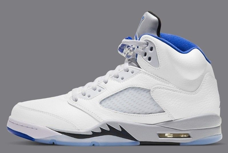 Jordan 5 Retro White Stealth (Hyper Royal)