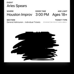 Aries Spears Ticket