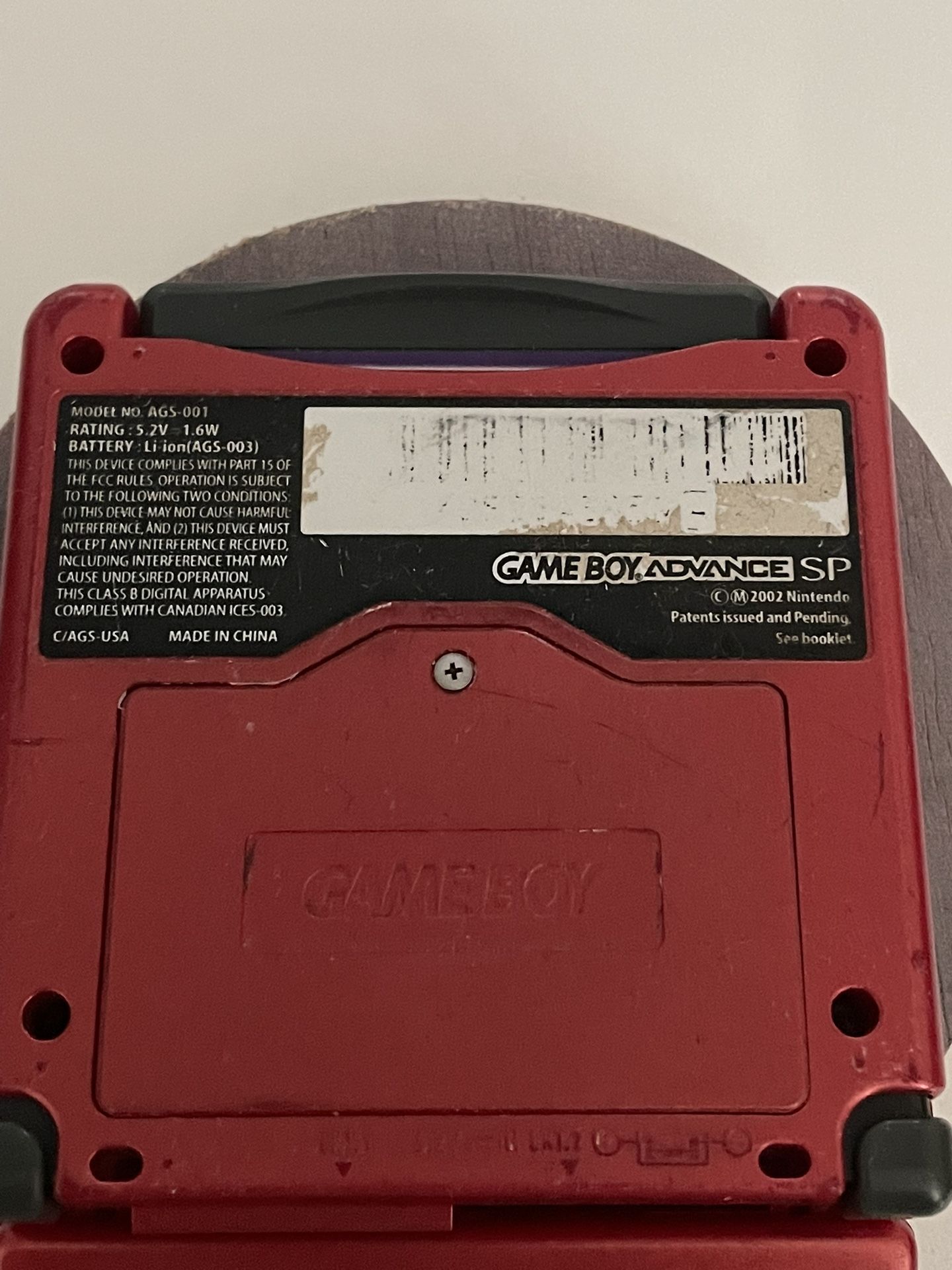 Nintendo Gameboy Advance SP Bundle Red