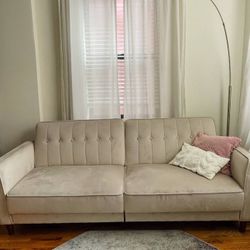 Modern Convertible Sofa Futon – Space-Saving Double Bed