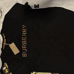 Burberry black shirt, designer , ysl shirt , Burberry, New 
