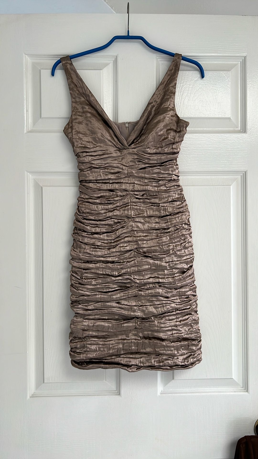 Nicole Miller Champagne Mini Dress