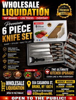Ereasthos 6-Piece Stainless Steel Knife Set