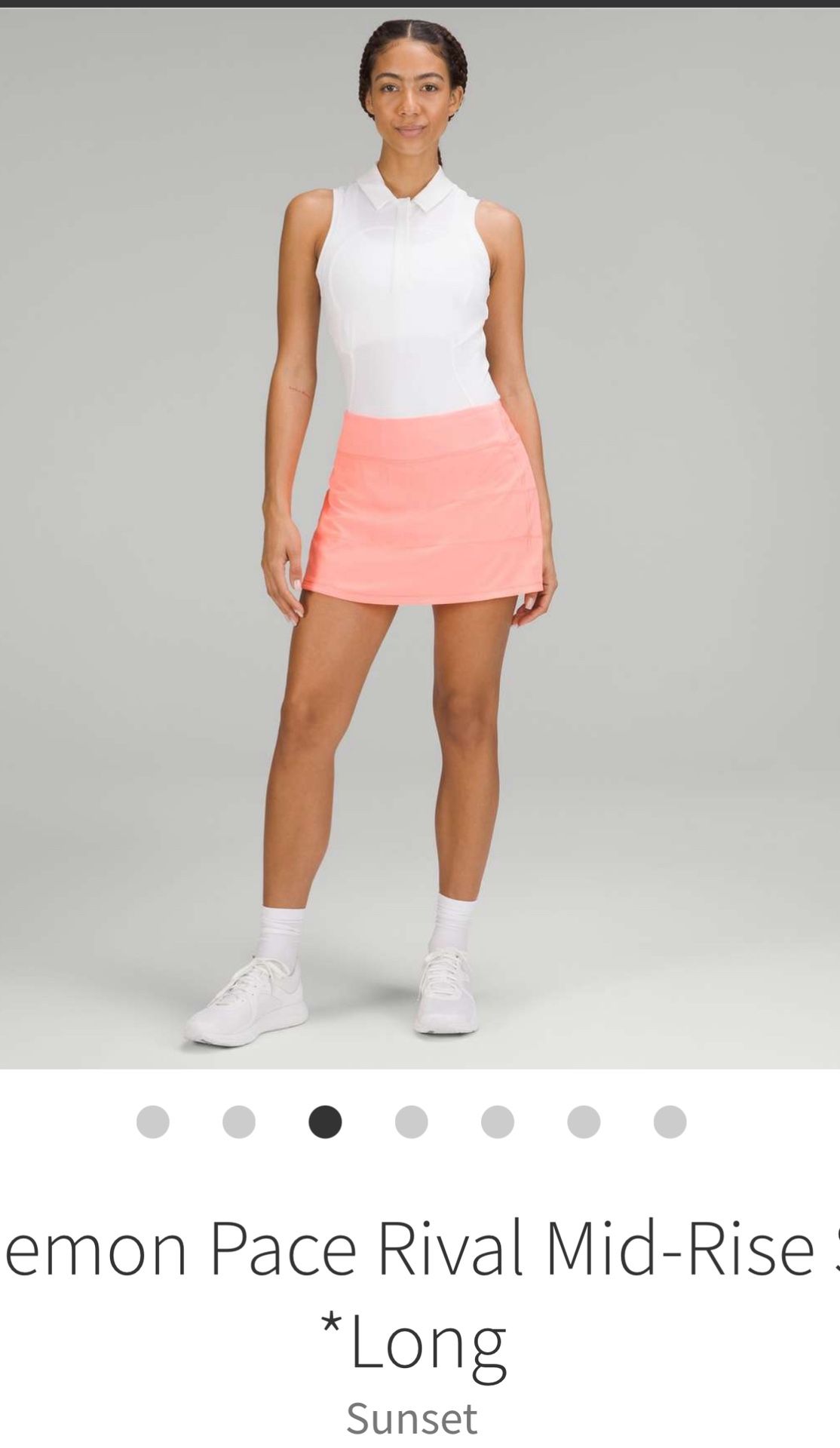 Lululemon Pace Rival Mid-Rise Skirt *Long