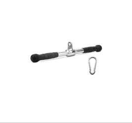 Cable Machine Attachment Rotating Straight Bar with Grip NEW