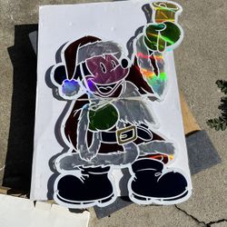 Vintage Disney Mickey & Minnie Mouse Lighted Christmas Decoration Display RARE 