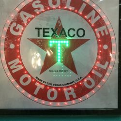 Texaco 18x18 LED Wall Decor