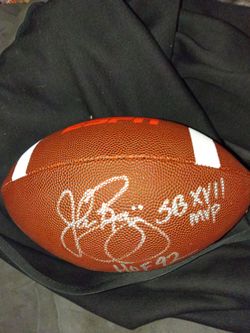 Washington Commanders autograph signed footballs Jayden Daniels John riggins