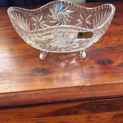 Tiara Oval Bowl 10 PBO Real Lead Crystal