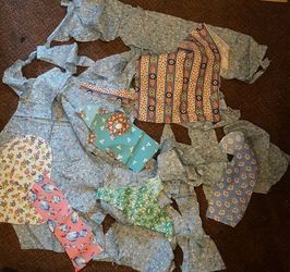 Vintage Cotton Fabric Scraps