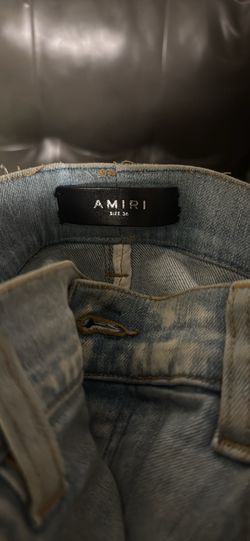 Authentic light blue amiri denim