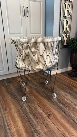 Pottery Barn Foldable laundry basket