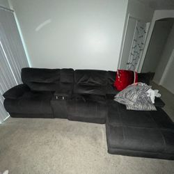 Power Reclining Sectional Couch