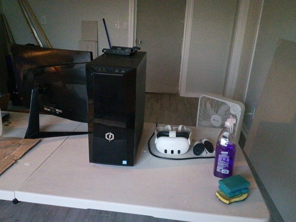 VR PC gaming set (VR, PC, Monitor)