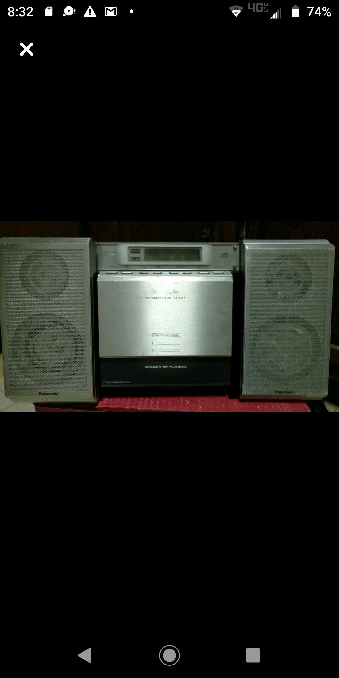Panasonic CD Stereo System