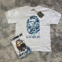 Bape Shirt White/Blue