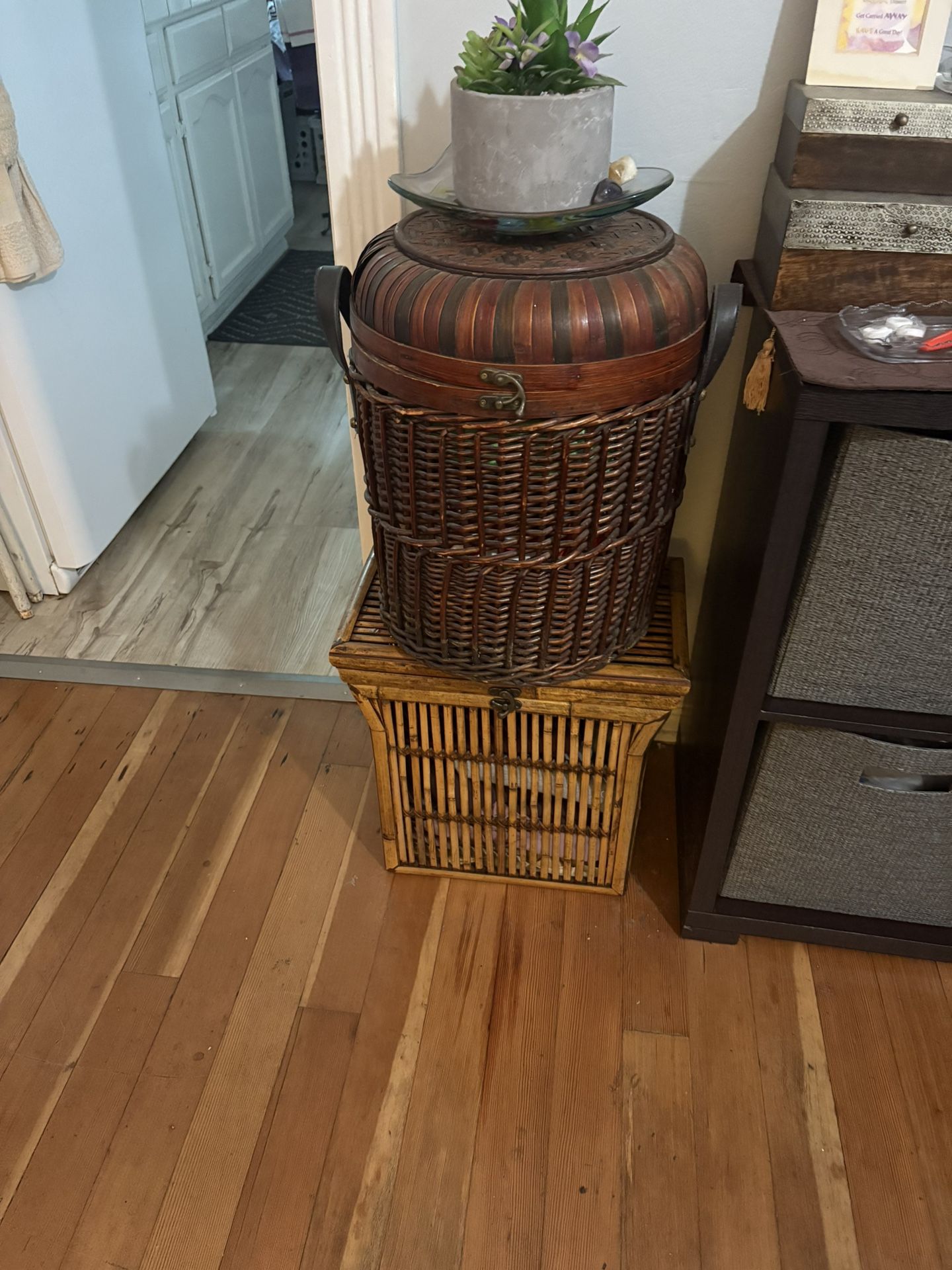 Wicker Storage Container 4 Sizes
