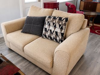 Loveseat with Matching Pillows