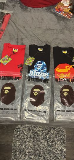A Bathing Ape BAPE T-Shirts Bundle of 3
