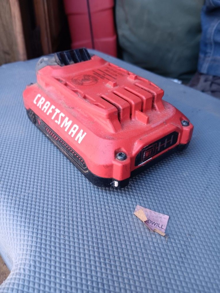 Craftsman 20 V Lithium Ion Cordless Battery