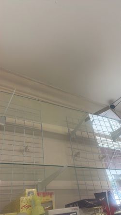 Glass shelves