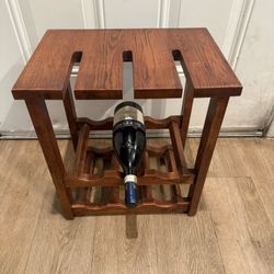 Wine Bottle And Glass Rack