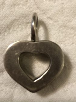 Unique heart pendant solid .925 sterling silver