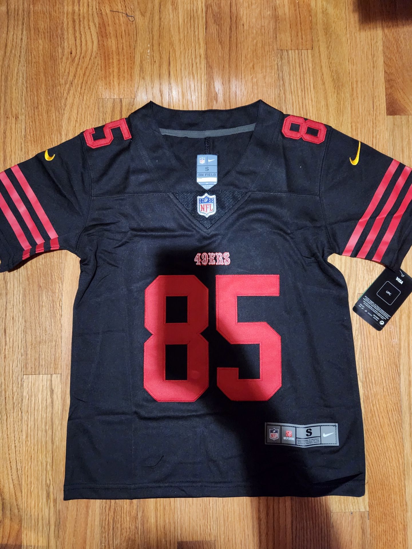 NFL San Francisco 49ers San Francisco football uniform No.85 George Kittle jersey embroidery