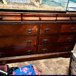 Large 9 Drawer Dresser In Decent Condition
