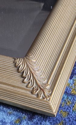 Decorative Gold Large Mirror Frame Corner Leaf Design