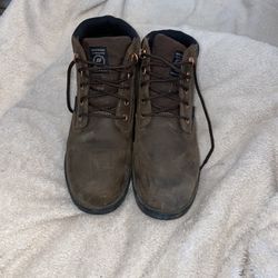 Women’s size 8 sketches steel toe work boots 