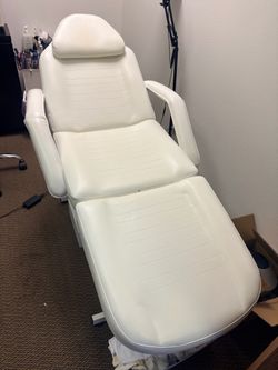 Used massage chairs, great for aesthetics also ring light