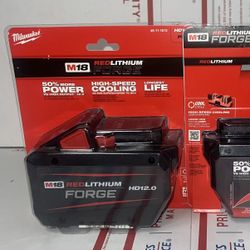 Milwaukee M18 12.0 Forge Battery. Model #48-11-1813 (1 Battery).
