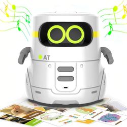AT Educational Toys，Robot Kids Toddler Toys Robotic Interactive Learning Toys Games for Boys Girls 345 Year Old and Up，Talking Robots（red）