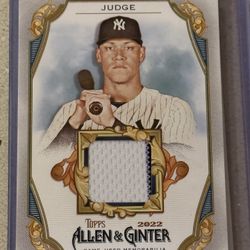 2022 Topps Allen & Ginter Aaron Judge Game-Used Jersey Relic