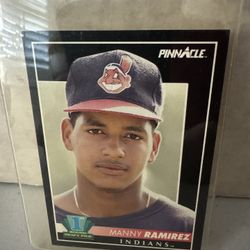 1992 Pinnacle #295 Manny Ramirez RC Rookie Card Cleveland Indians Baseball