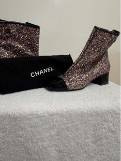 Chanel Sparkling ankle boots