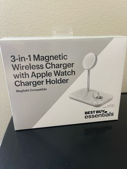 3-in-1 Magnetic Wireless Charger for iPhone AirPods with Apple Watch Charger Holder