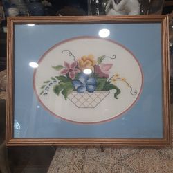Framed Needlepoint Art