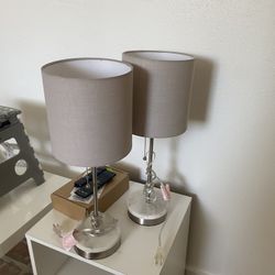 Two Bed-Side Table Lamps
