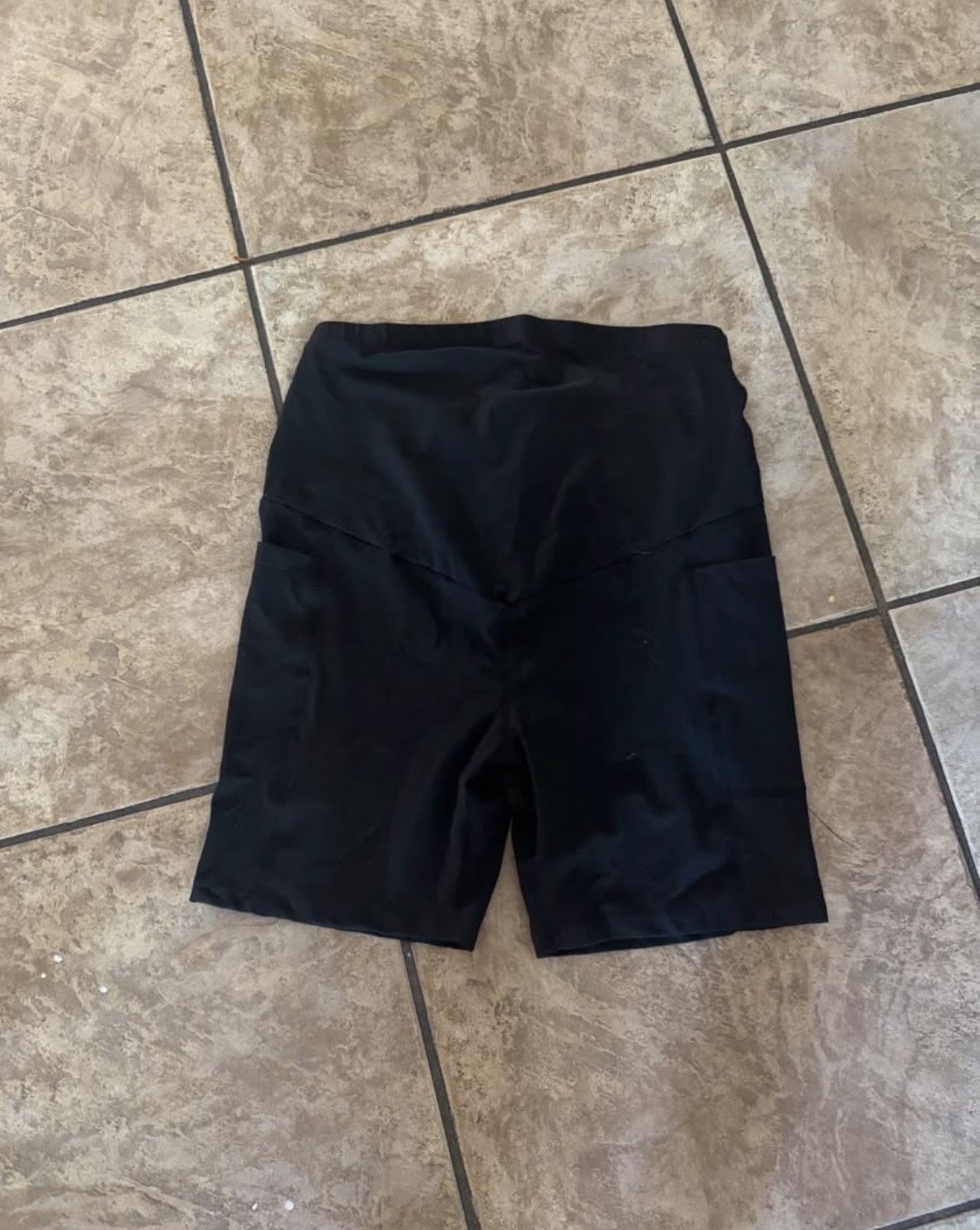 Black Maternity Biker Shorts Size Medium