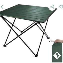 VILLEY 16" Portable Camping Side Table Ultralight Aluminum Folding Beach Table