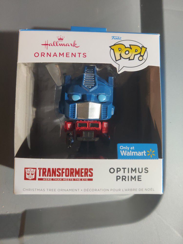 Optimus Prime Funko Pop Christmas Ornament