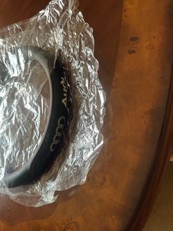 Audi steering wheel cover Black/Leather