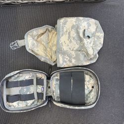 2 Molle Pouches and a Heavy Duty Duffle Bag