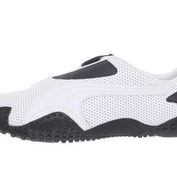 Puma Uni-sex Adult Mostro Perf Leather White And Black