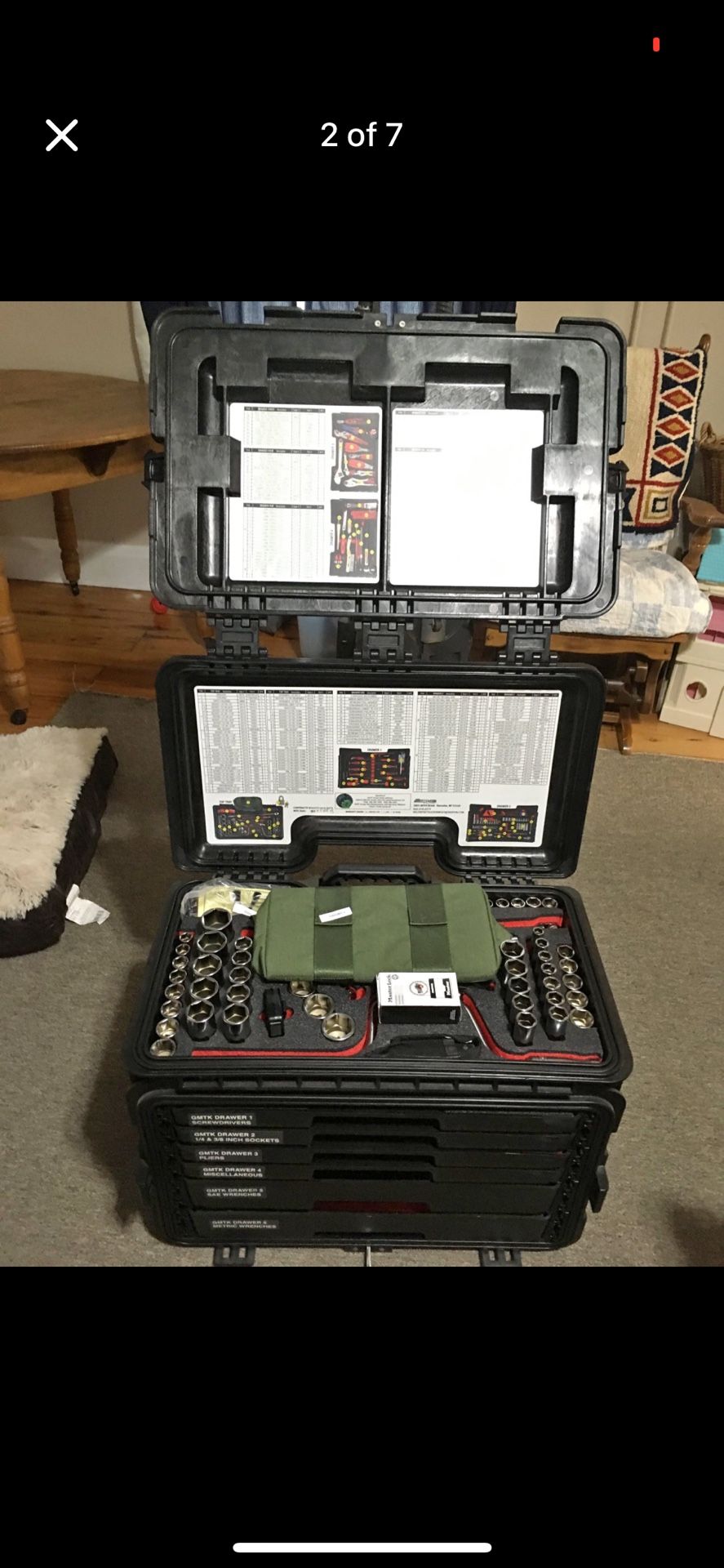 Snap On GMTK Complete Tool Kit Pelican Waterproof Box