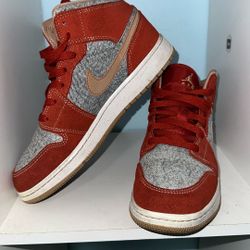 Denim Red Air Jordan Mid