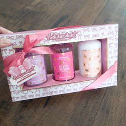 3pc Pink Bowknot Bath Set