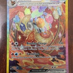 Pokemon Flareon 146/131 SIR Prismatic Evolutions Holo Rare MINT PACK FRESH! 🔥